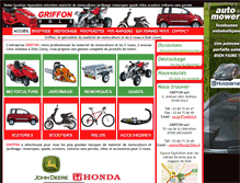 Tablet Screenshot of griffon-dole.com